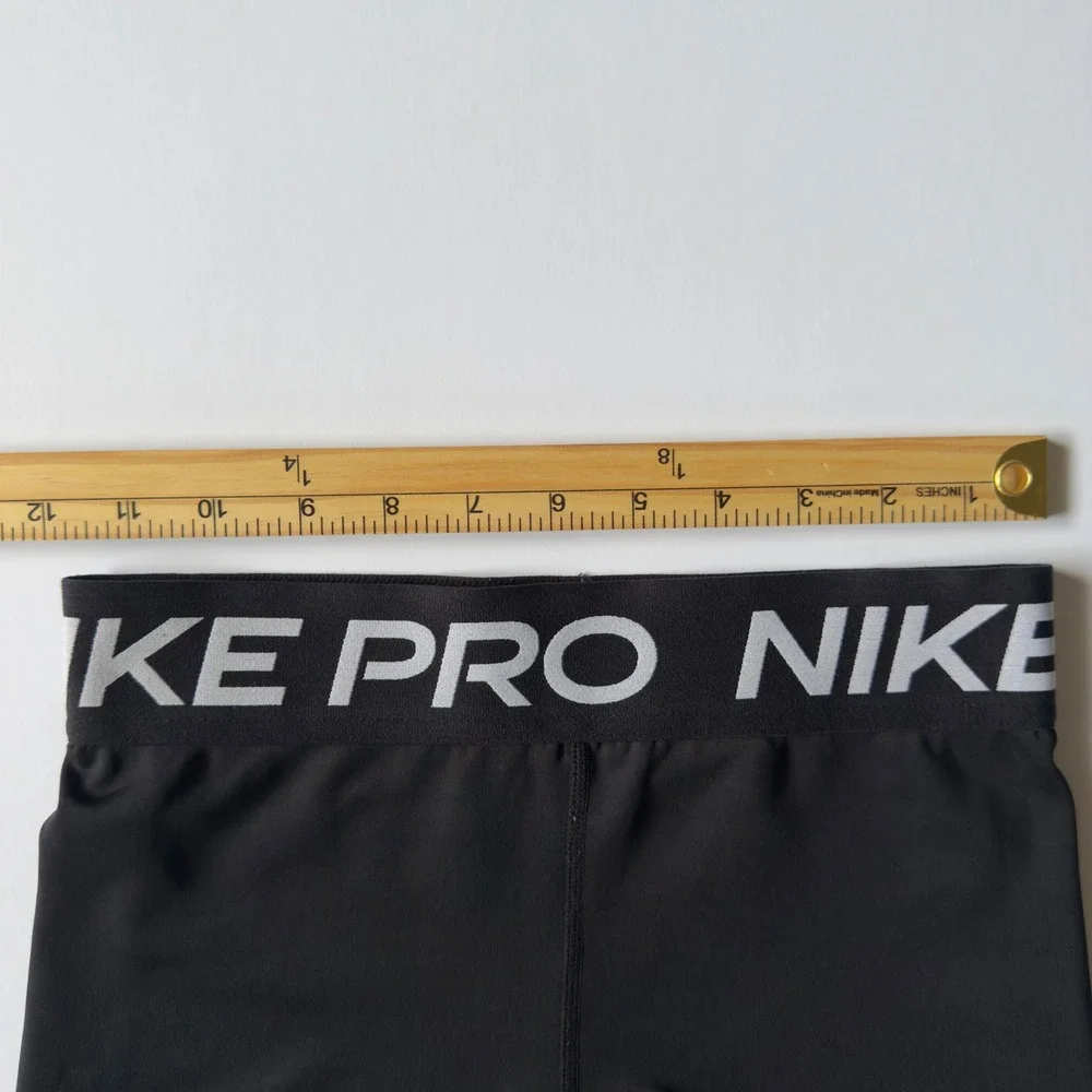 Nike Pro Compression Shorts Black Dri-FIT Athletic Training Workout Women's L